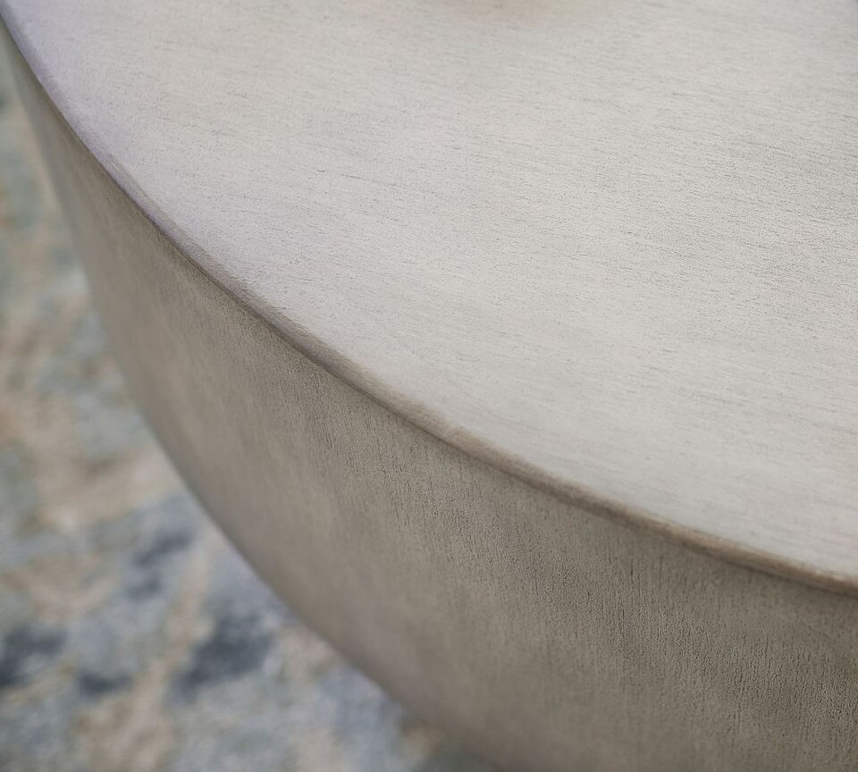 Byron 99 cm Round Coffee Table, Mason Grey Pottery Barn Australia